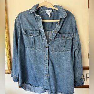 Oversized Denim Shirt